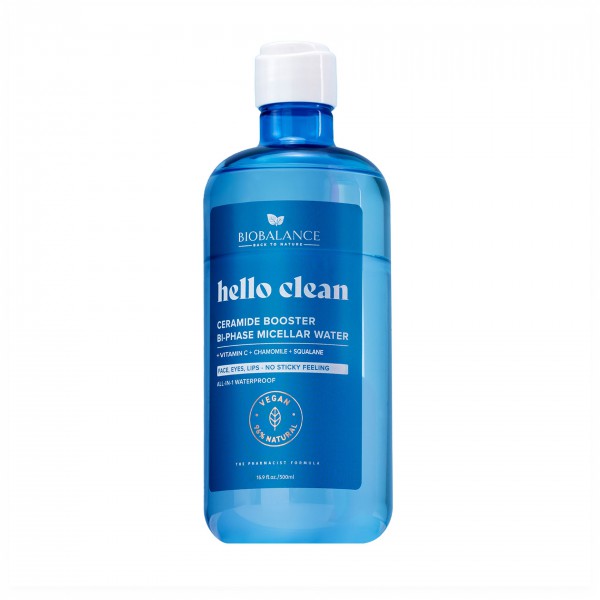 HELLO CLEAN CERAMIDE BOOSTER BI-PHASE MICELLAR WATER